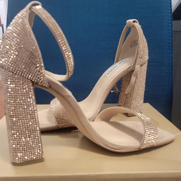 Steve Madden Blush Rhinestone Heels size 8 - Picture 1 of 3
